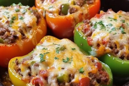 Thumbnail for Philly Cheesesteak Stuffed Peppers