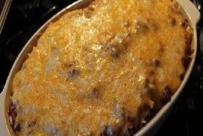 Thumbnail for Cheesy Beef and Macaroni Skillet