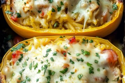 Thumbnail for 🌶️ Green Chile Chicken Stuffed Spaghetti Squash