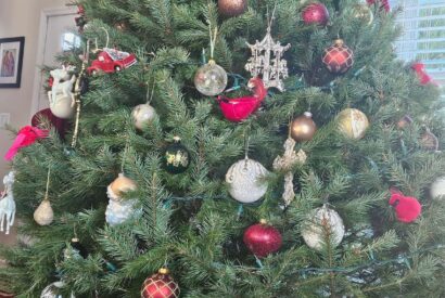 Thumbnail for beautiful way to make a Christmas tree and decorate it with ornaments, gifts, and candy 🎄✨